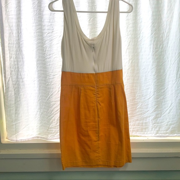 ModCloth dress cream & mustard - Picture 2 of 2